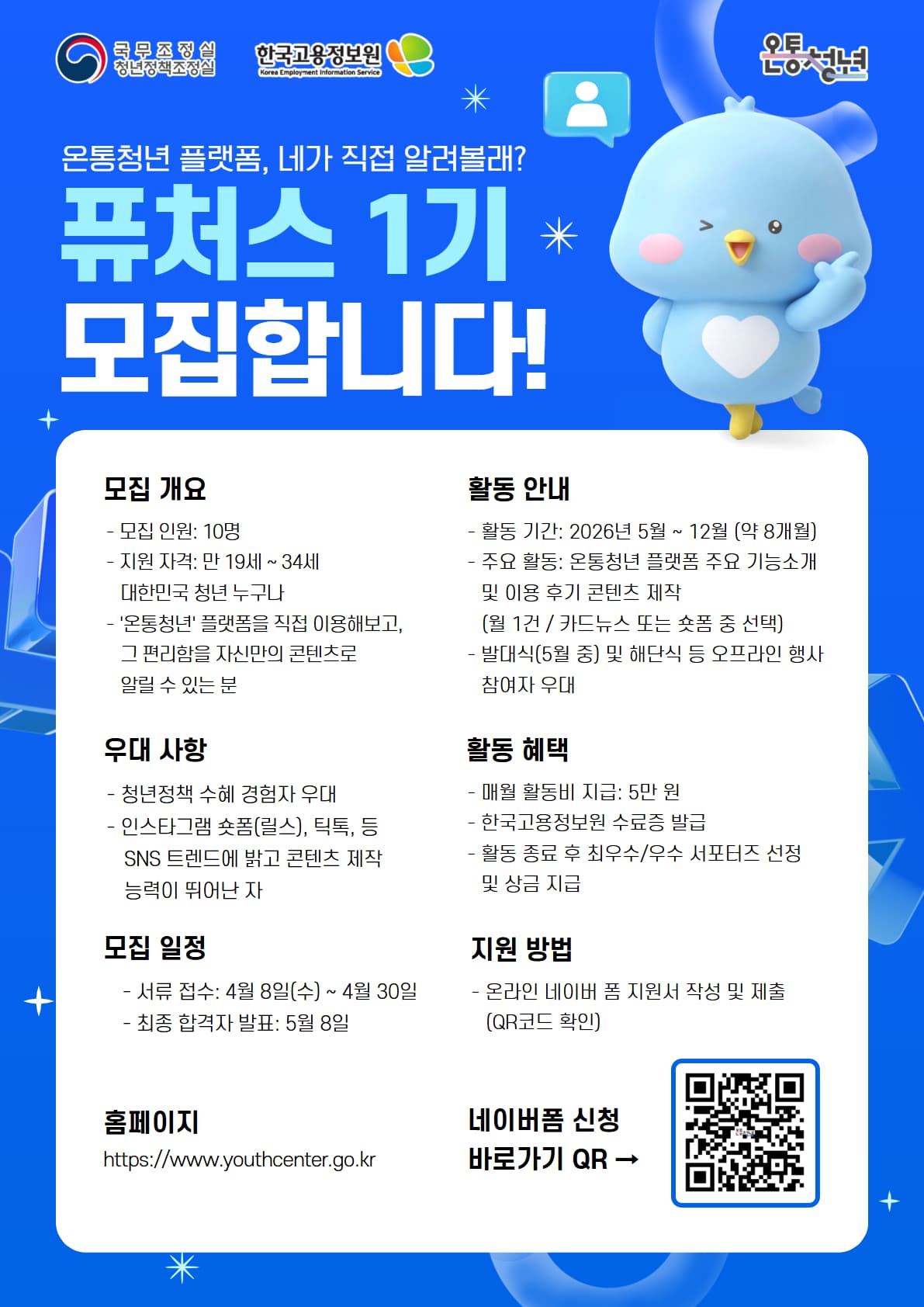 온통청년 서포터즈 1기 퓨처스(Futures) 모집