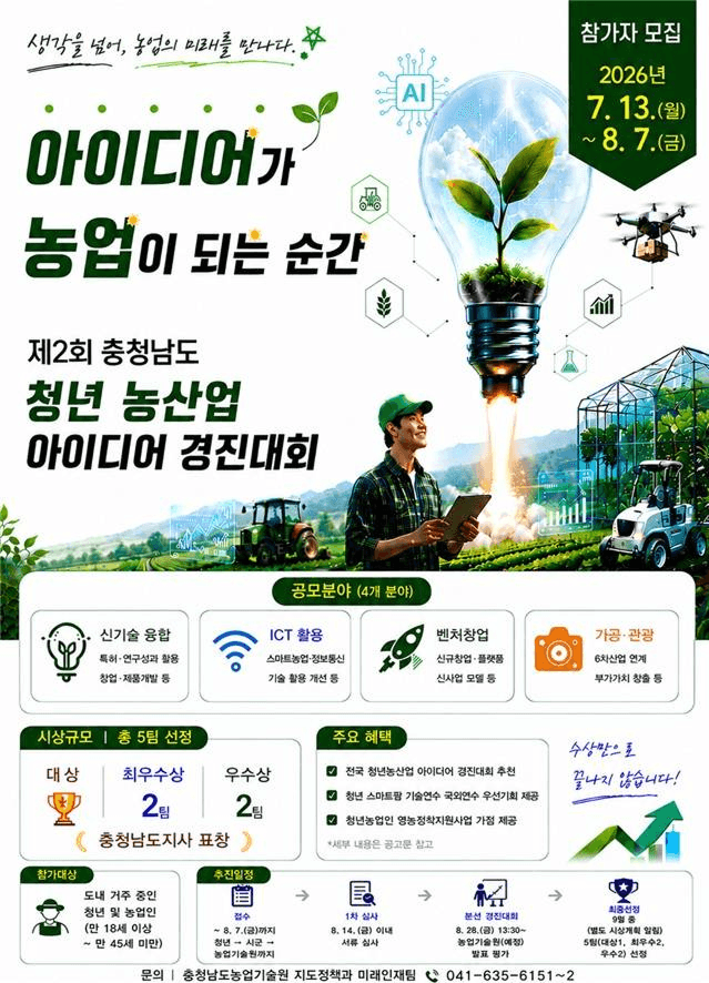 제2회 충청남도 청년 농산업 아이디어 경진대회