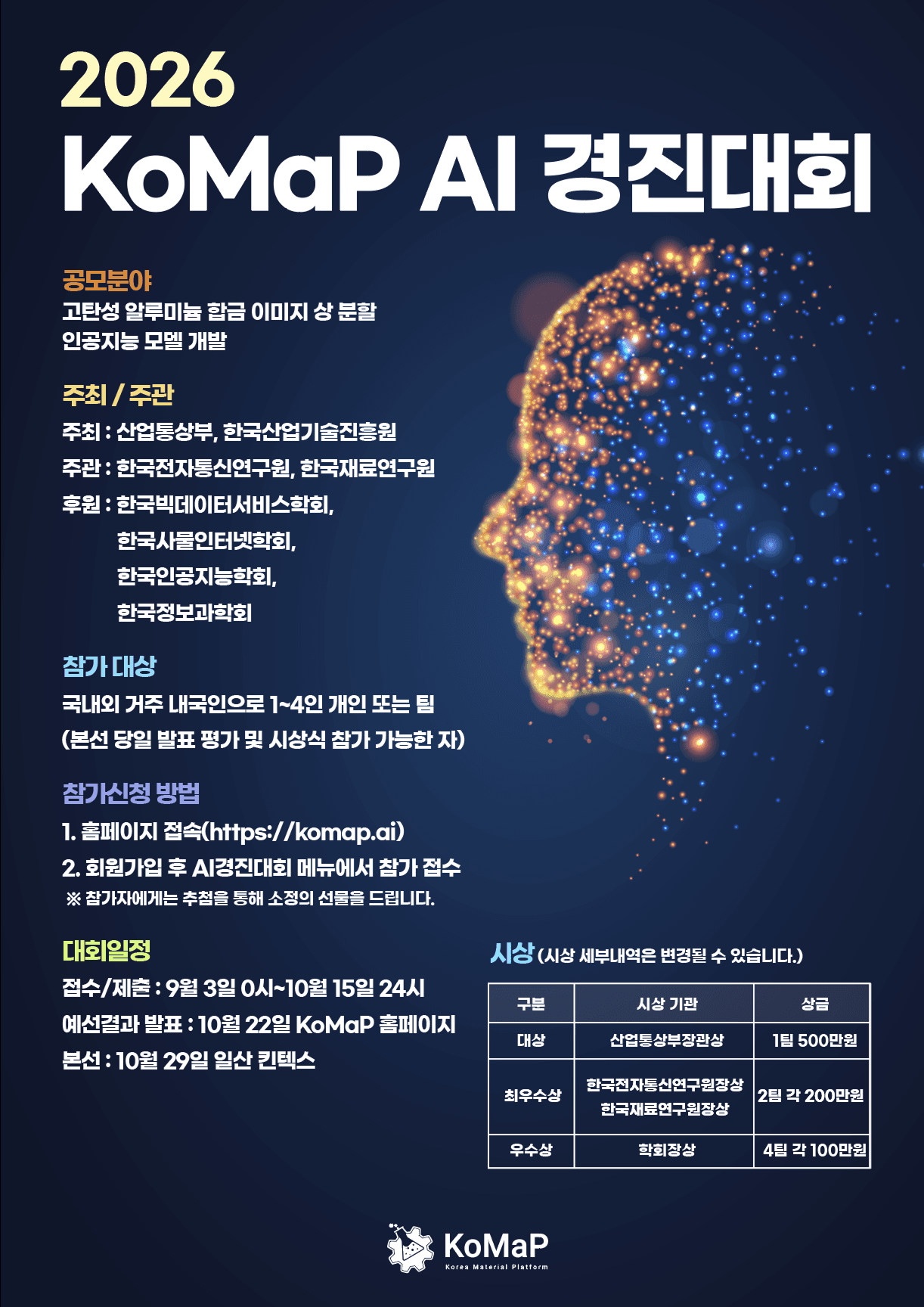 KOMAP 인공지능 모델 개발 AI 경진대회