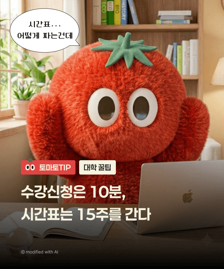 수강신청은 10분, 시간표는 15주를 간다