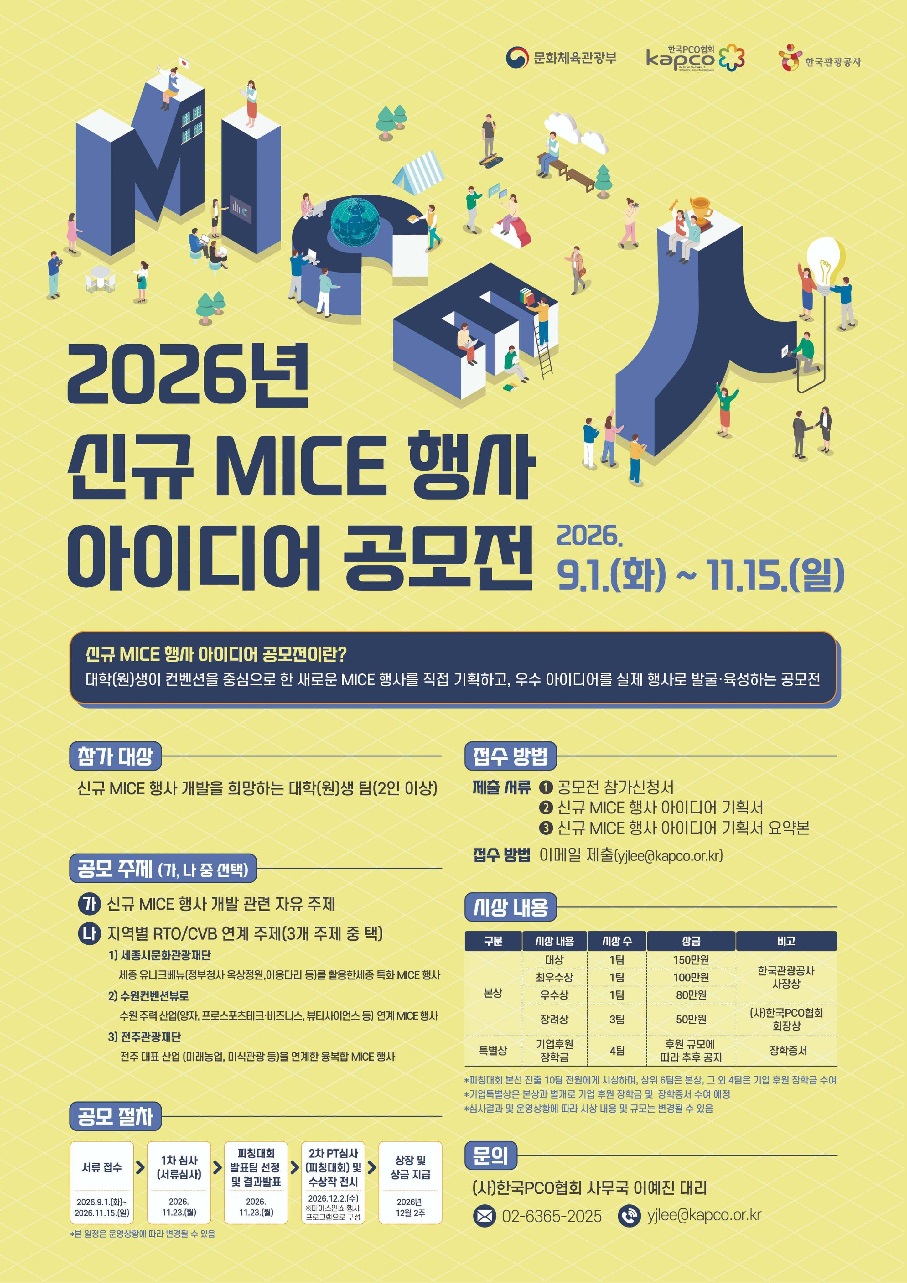 2026년 신규 MICE 행사 아이디어 공모전
